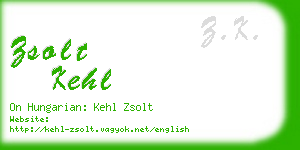 zsolt kehl business card